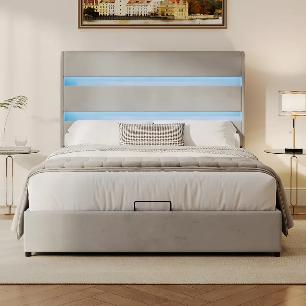 Merax Lift Up Storage Bed with Headboard