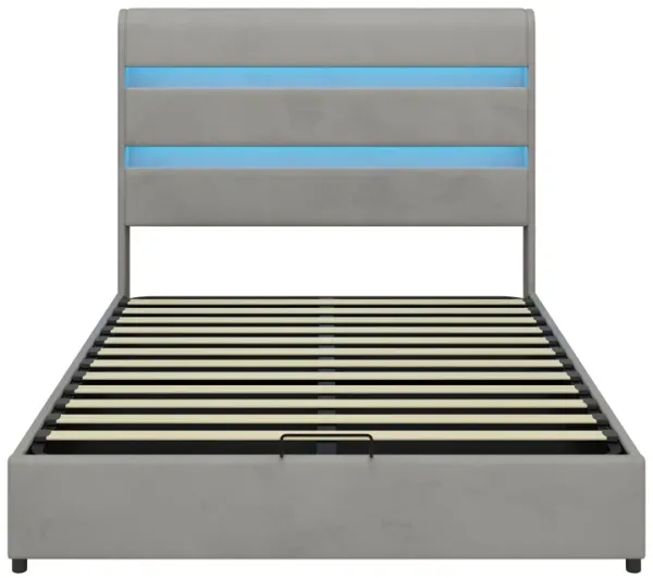 Merax Lift Up Storage Bed with Headboard