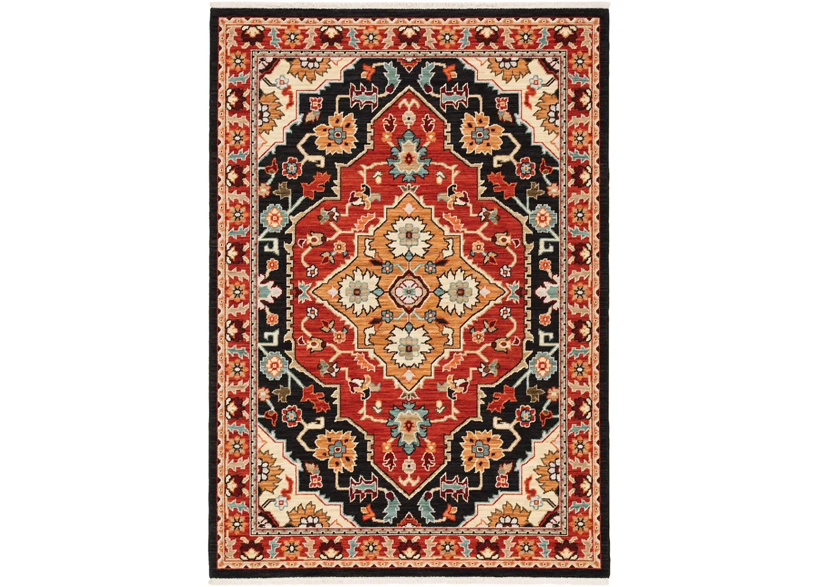 Lilihan 3'3" x 5' Black Rug