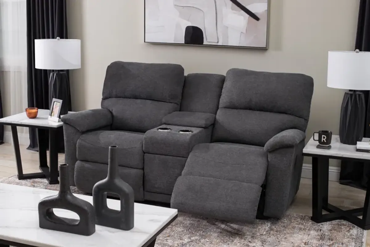 Brooks Reclining Loveseat with Console