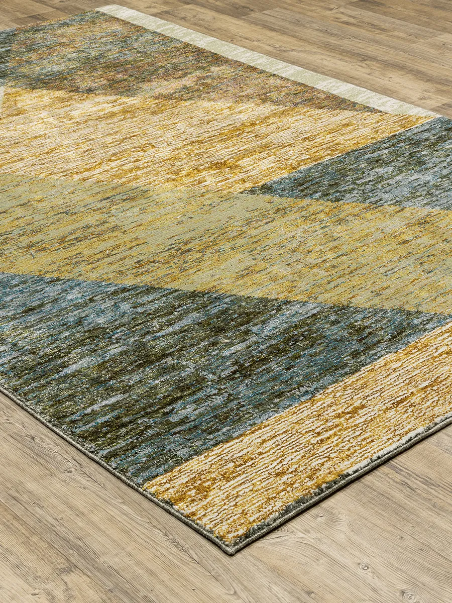 Strada 6'7" x 9'6" Gold Rug