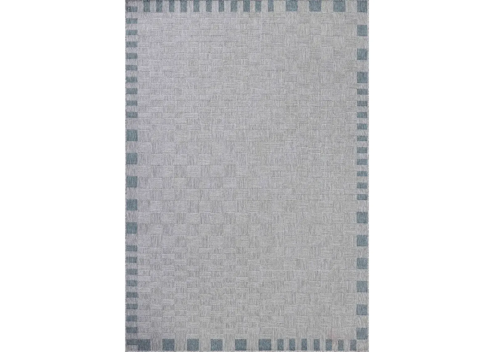 Topanga Silver/Blue 5'3" x 7'6" Area Rug by Amber Lewis x Loloi