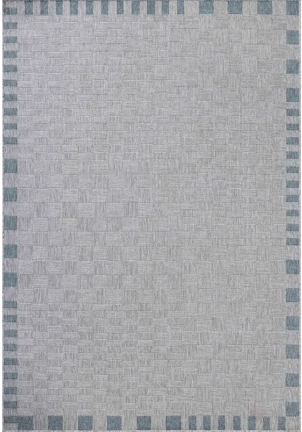 Topanga Silver/Blue 5'3" x 7'6" Area Rug by Amber Lewis x Loloi