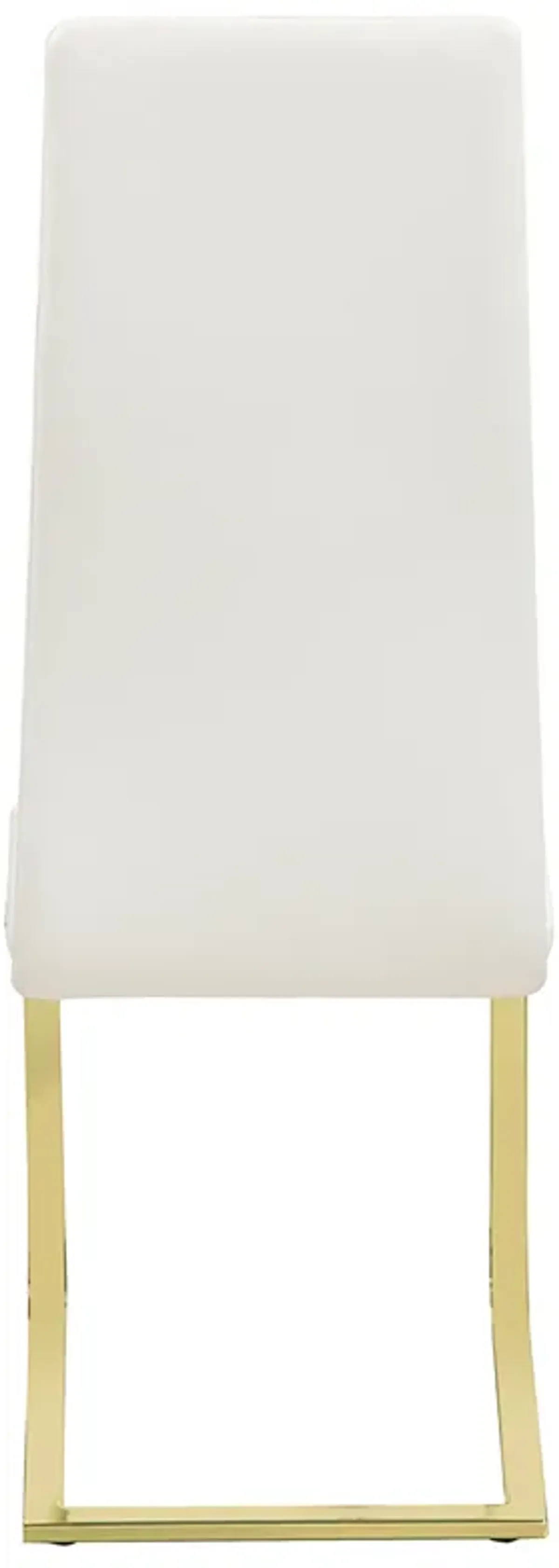 Montclair Side Chairs White and Rustic Brass (Set of 4)