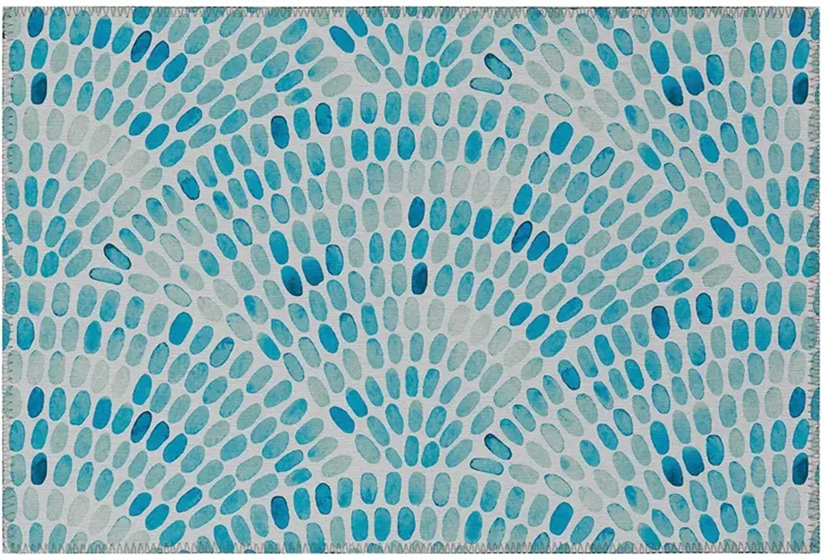 Seabreeze SZ7 Teal 20" x 30" Rug