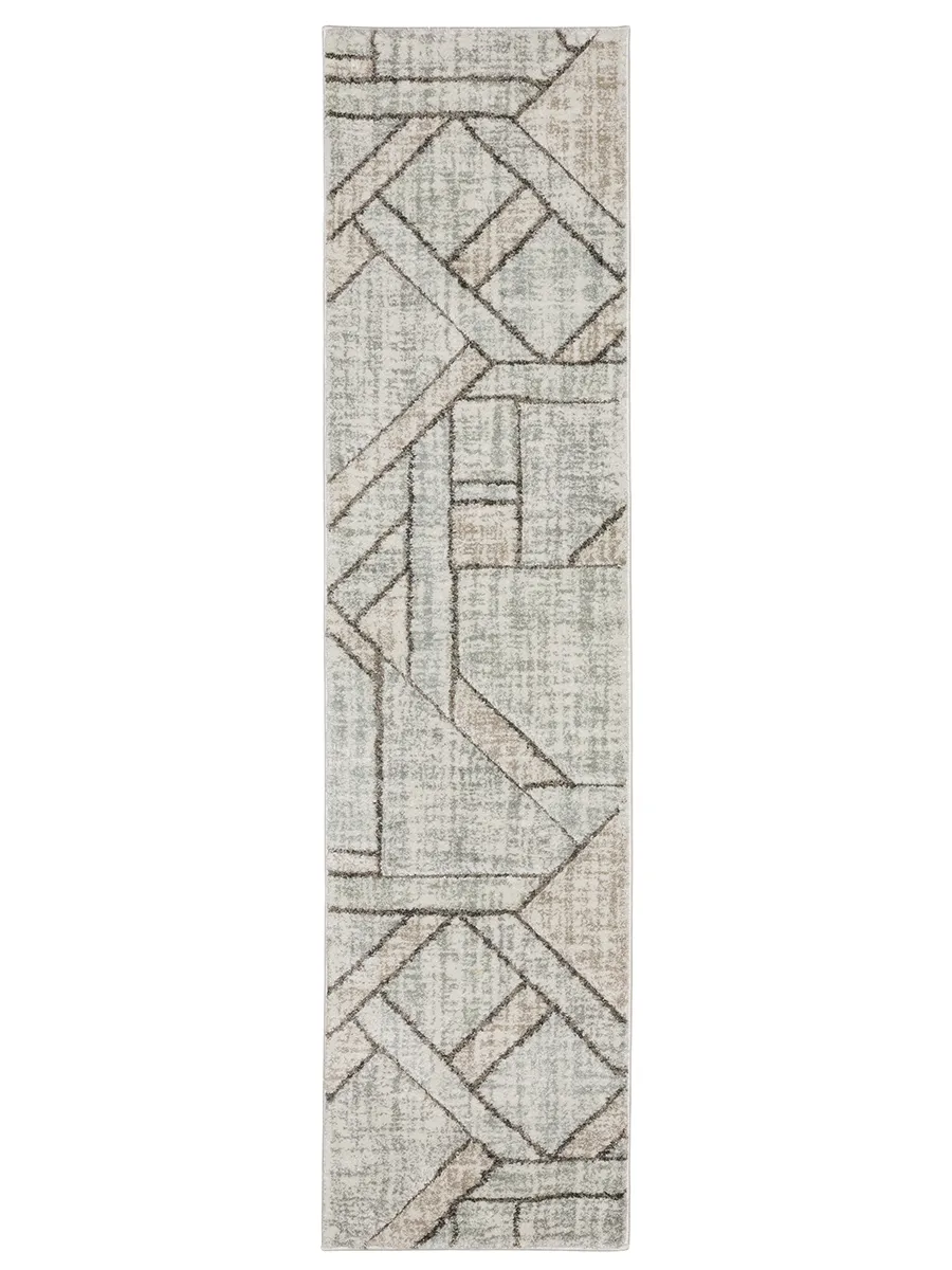 Cambria 1'10" x 7'6" Grey Rug