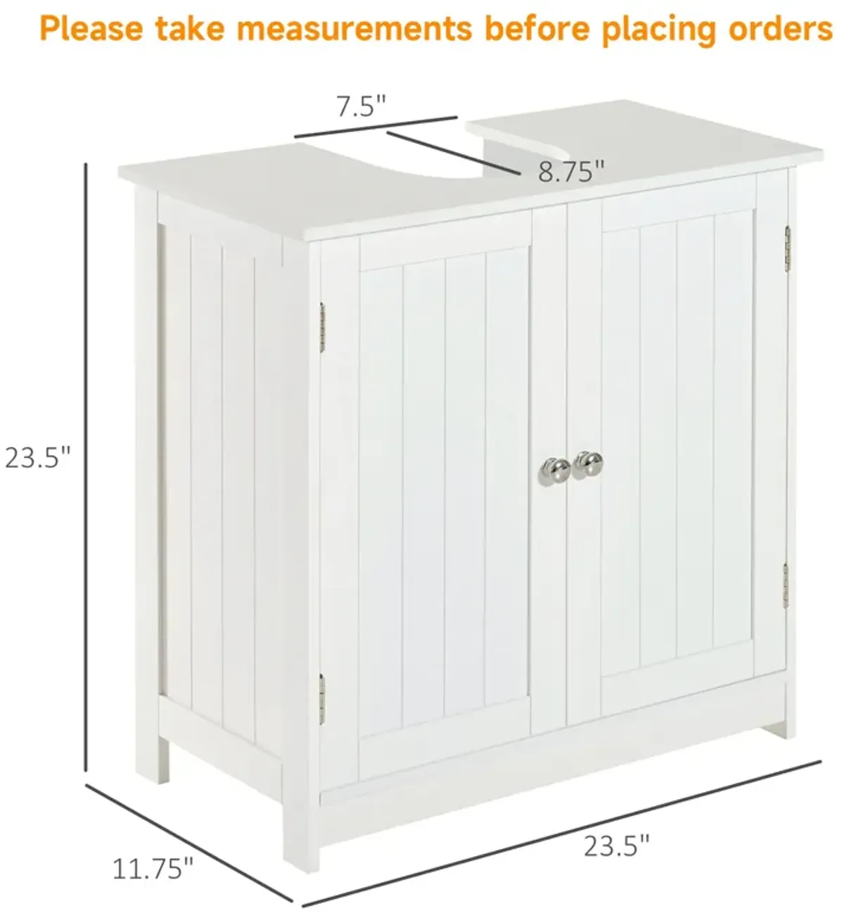 Bathroom Space Saver: White Pedestal Sink Storage Cabinet