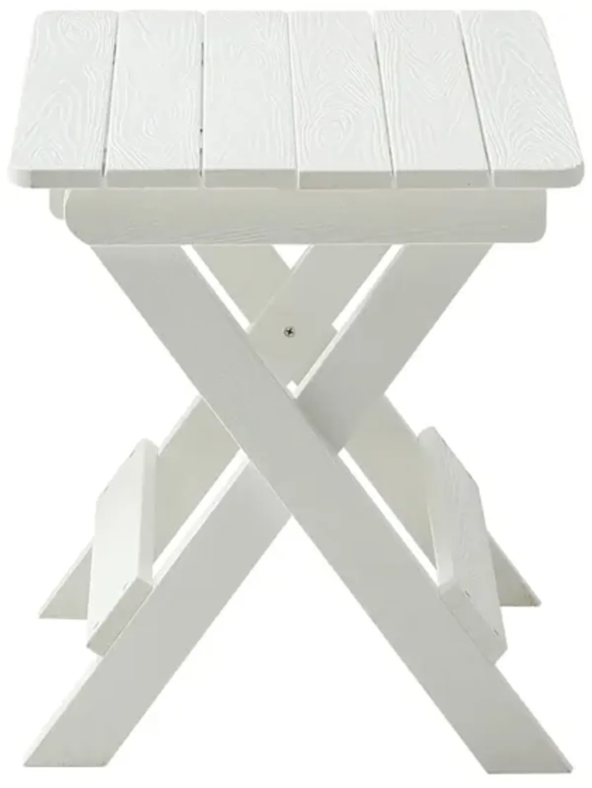 Streamdale Foldable Table Set with 2 Chairs, White