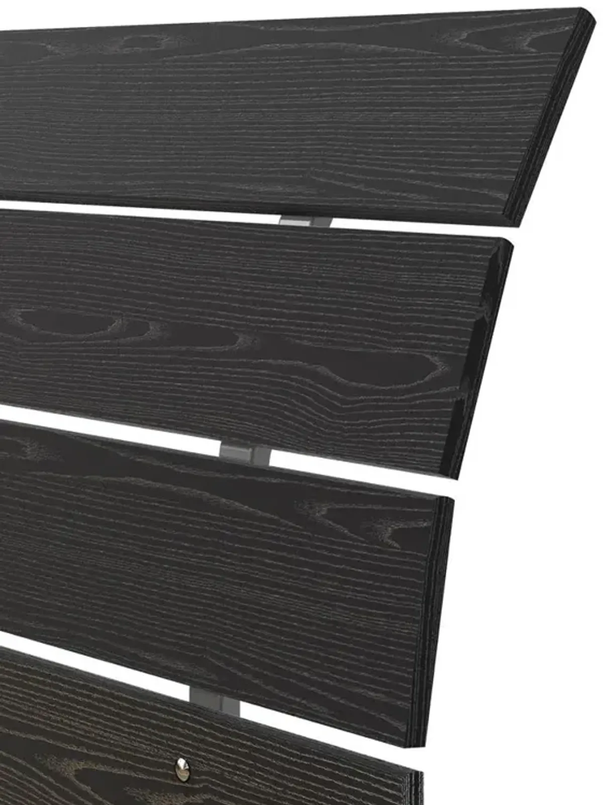 Tvilum Scottsdale Full Bed with Slat Roll, Black Woodgrain