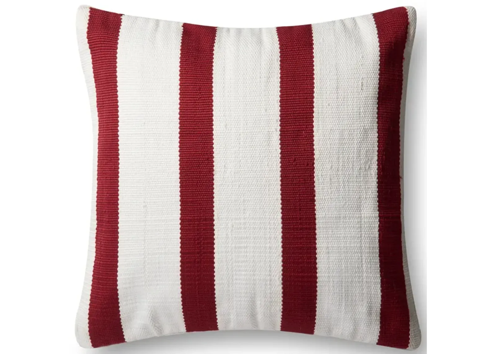 P0507 Red/Ivory 22"x22" Down Pillow