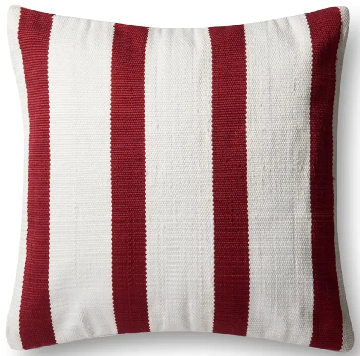 P0507 Red/Ivory 22"x22" Down Pillow