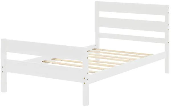 Twin Bed with Headboard and Footboard