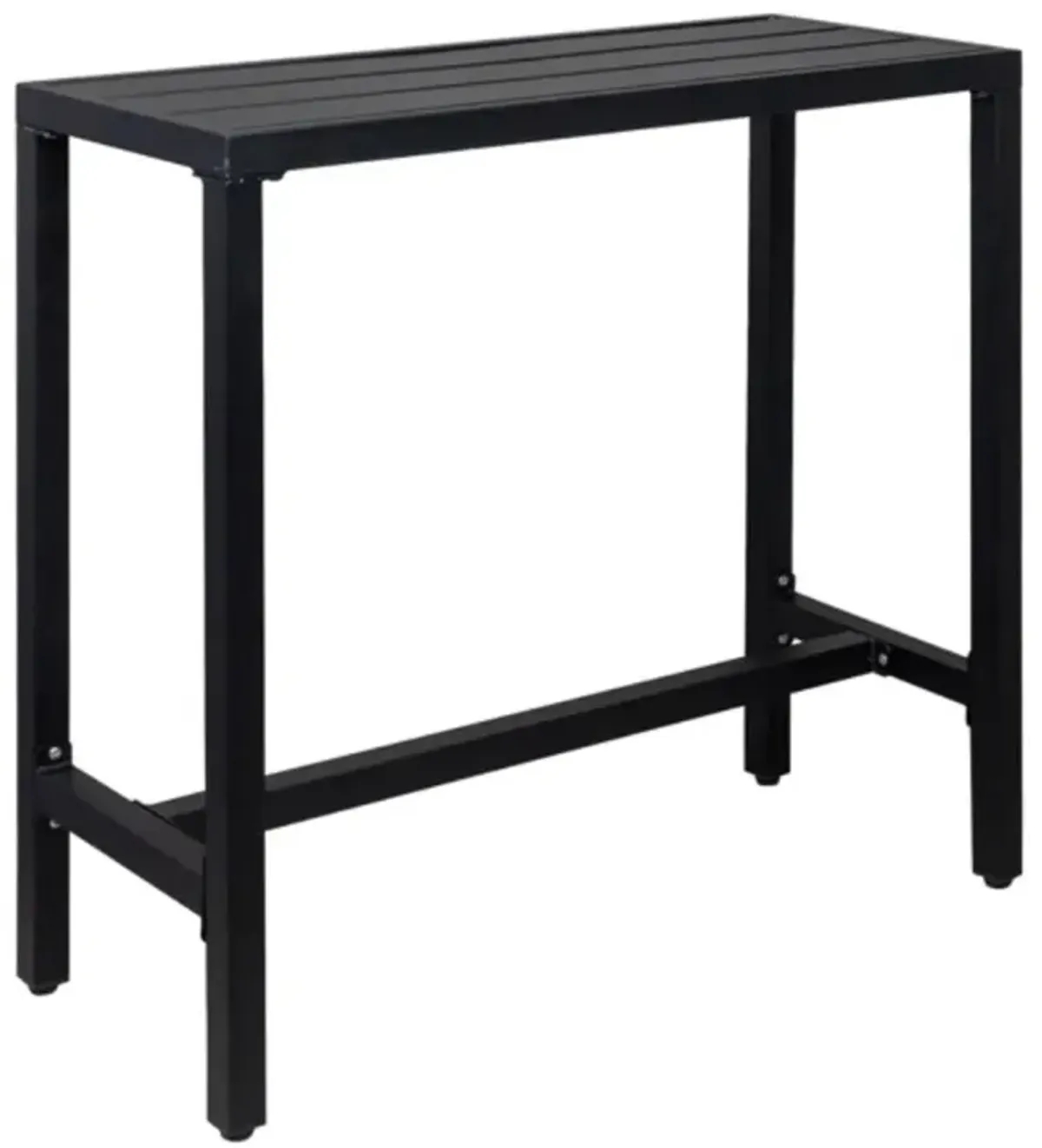 Adjustable Patio Bar Table Outdoor High Table with Easy Adjustment Knob for Versatile Use