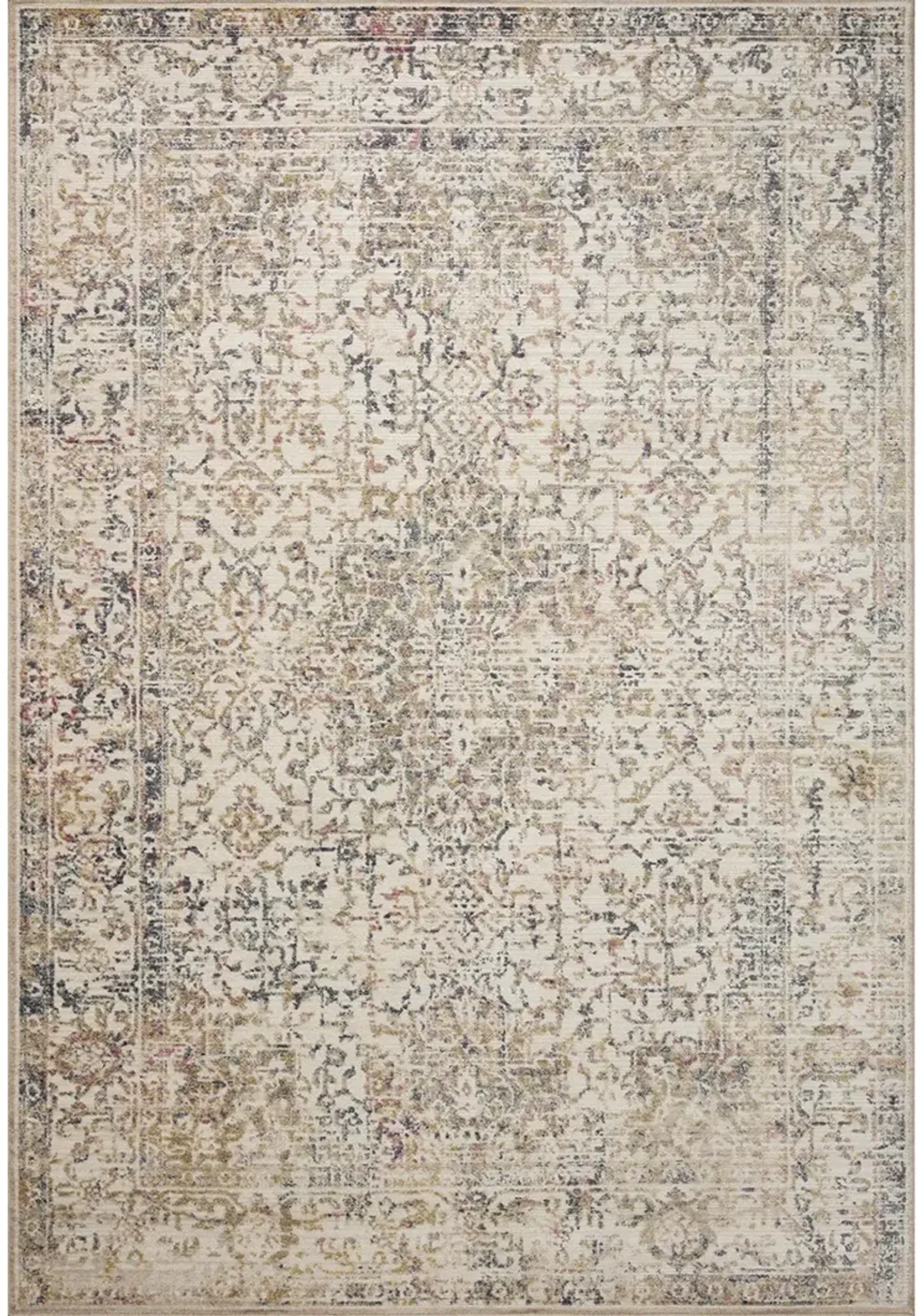 Indra INA05 Ivory/Multi 6'3" x 9' Rug