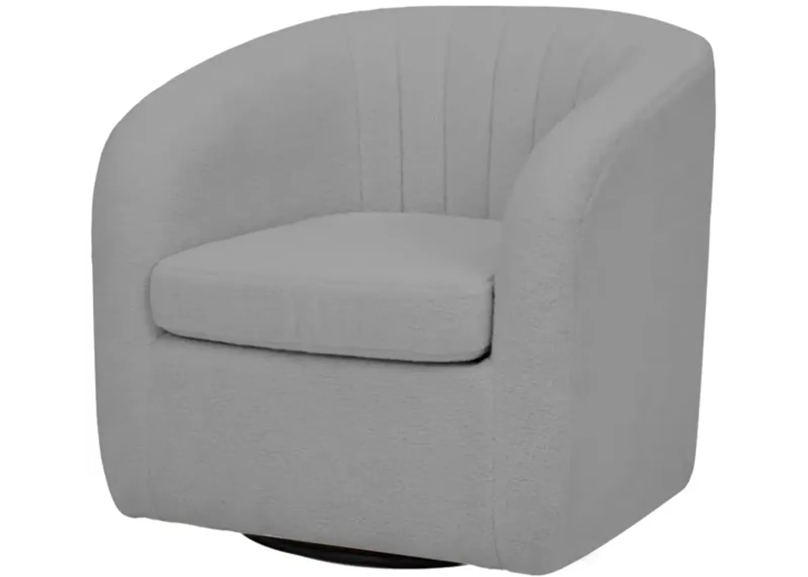 Teamson home - Monroe faux shearing 28.75" Swivel Tub Chair