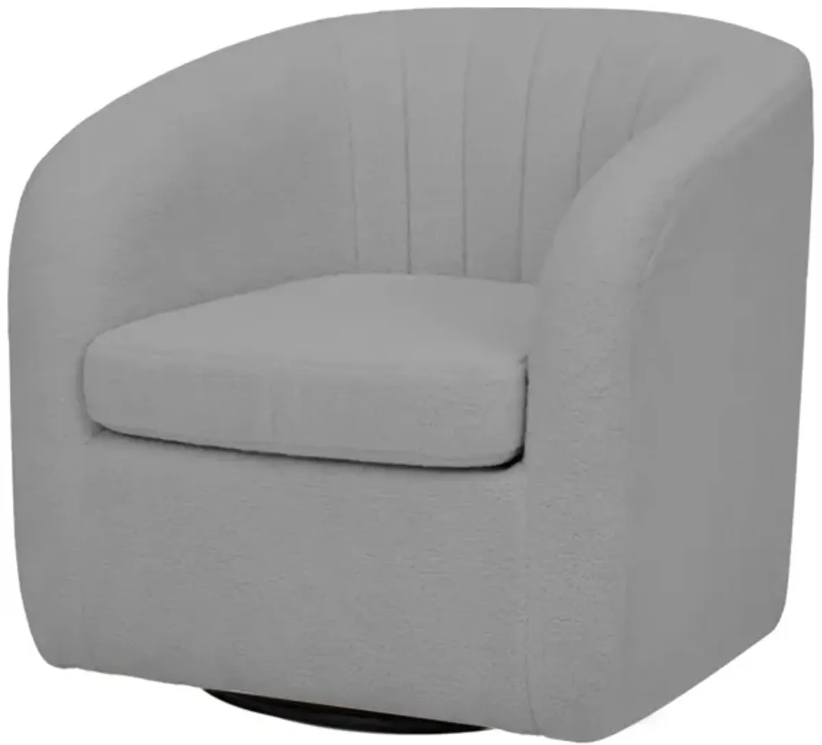 Teamson home - Monroe faux shearing 28.75" Swivel Tub Chair