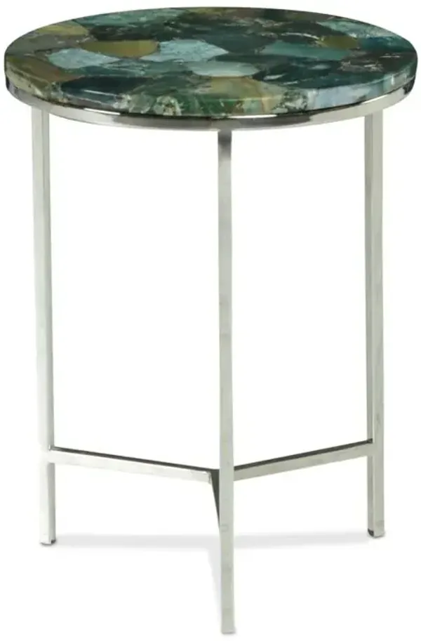 Foster Agate Top Round Chairside Table