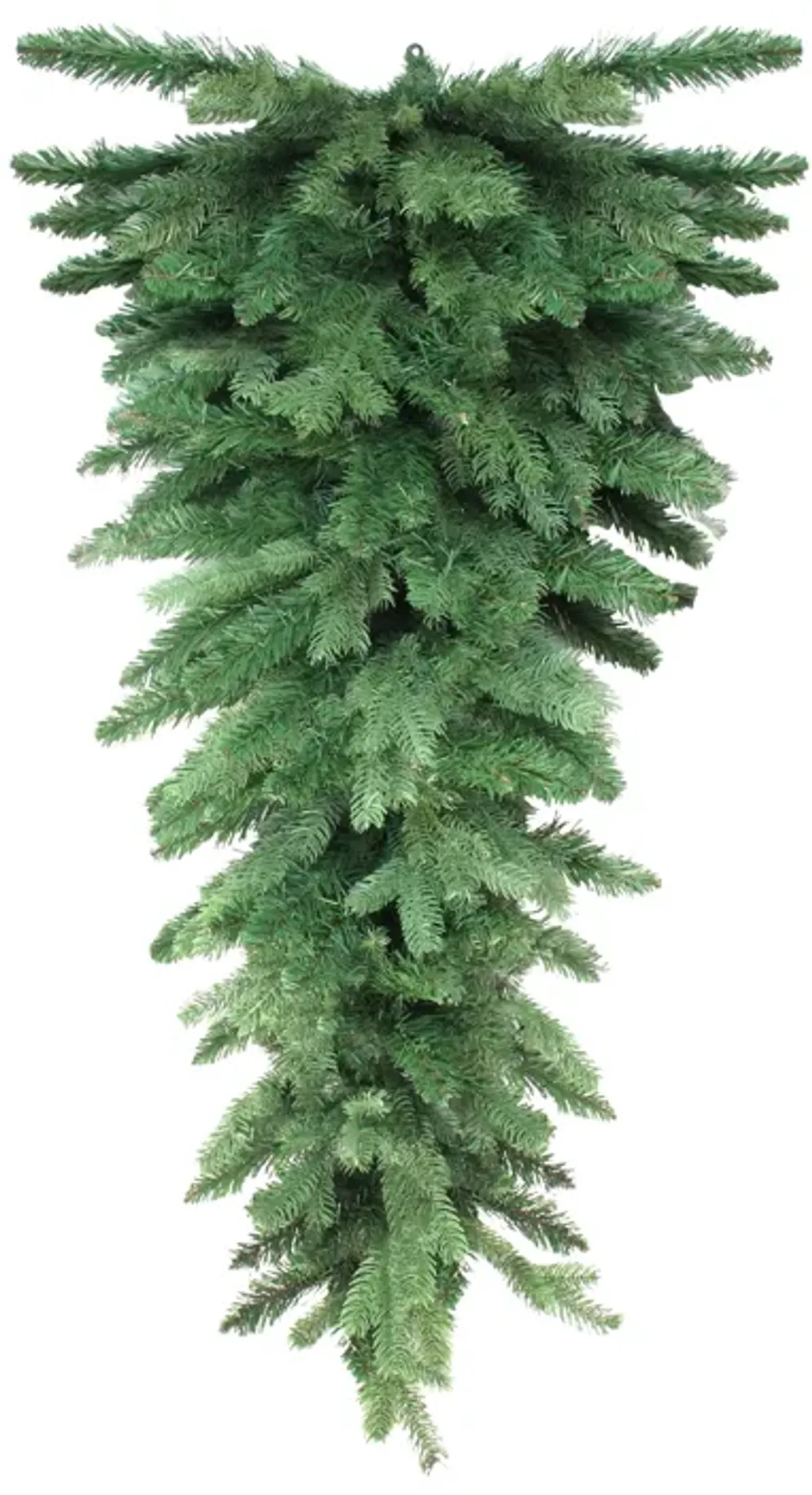 4' Greenery Hanging Christmas Teardrop Swag - Unlit