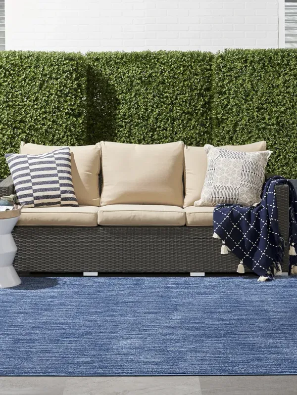 Nourison Essentials NRE01 Navy/Blue 7' x Square Rug