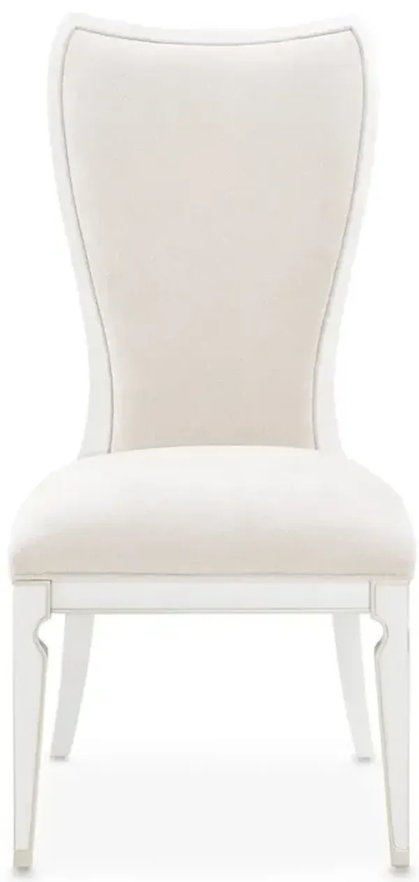 Michael Amini La Marisia Dining Side Chair, Set of 2 - Tranquil/Creamy Pearl