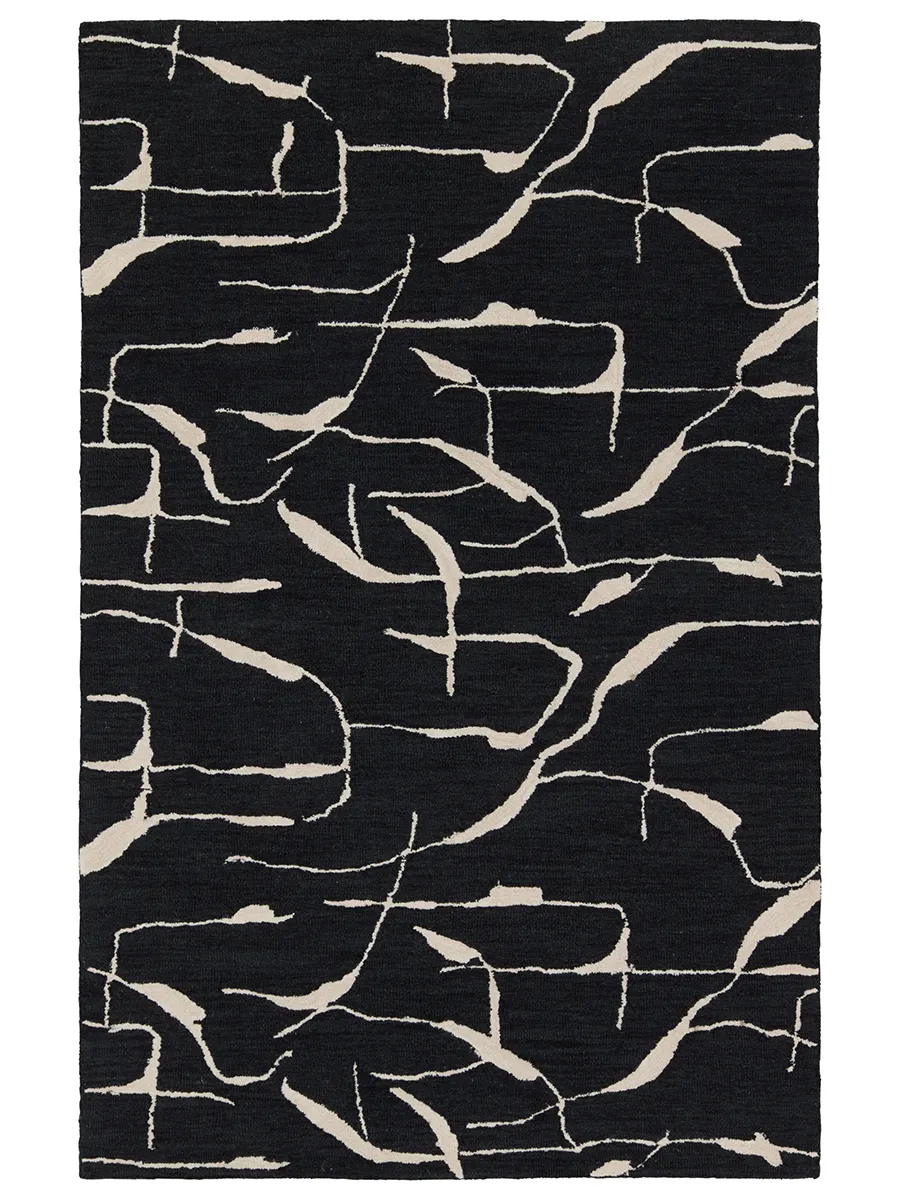 Mallino By Nikki Chu Noir Black 8' x 10' Rug