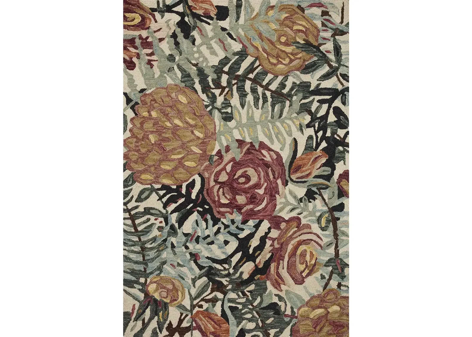 Bella BLM02 Ivory/Lagoon 7'9" x 9'9" Rug