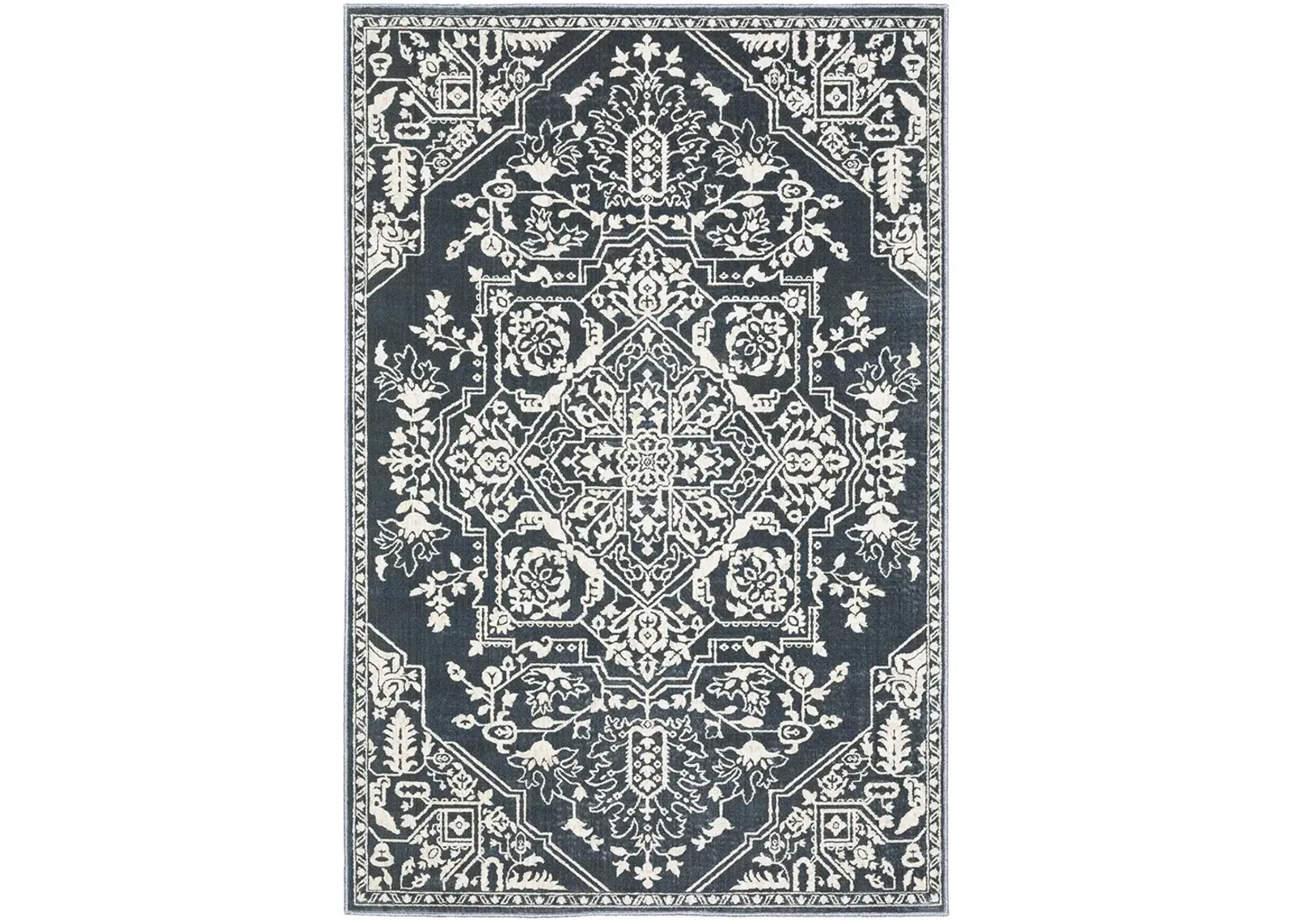 Intrigue 5'3" x 7'6" Blue Rug