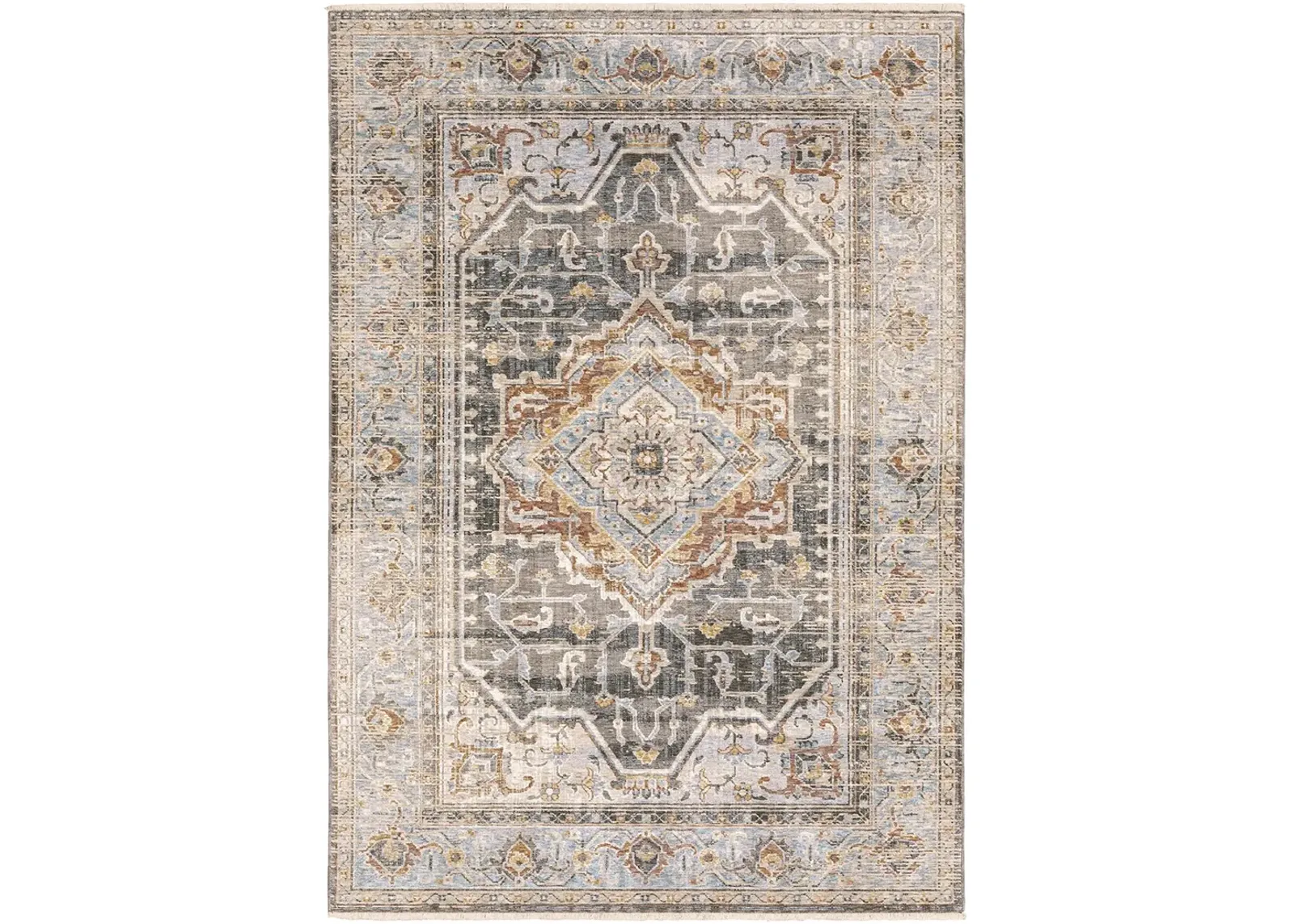 Maharaja 3'3" x 5' Charcoal Rug