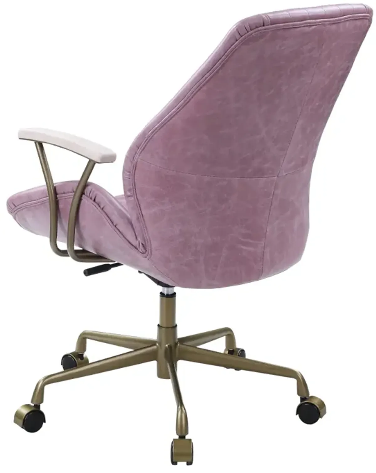 Hamilton Office Chair In Pink Top Grain Leather Of