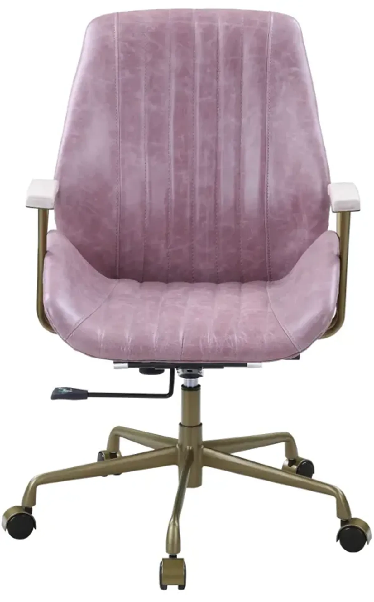 Hamilton Office Chair In Pink Top Grain Leather Of