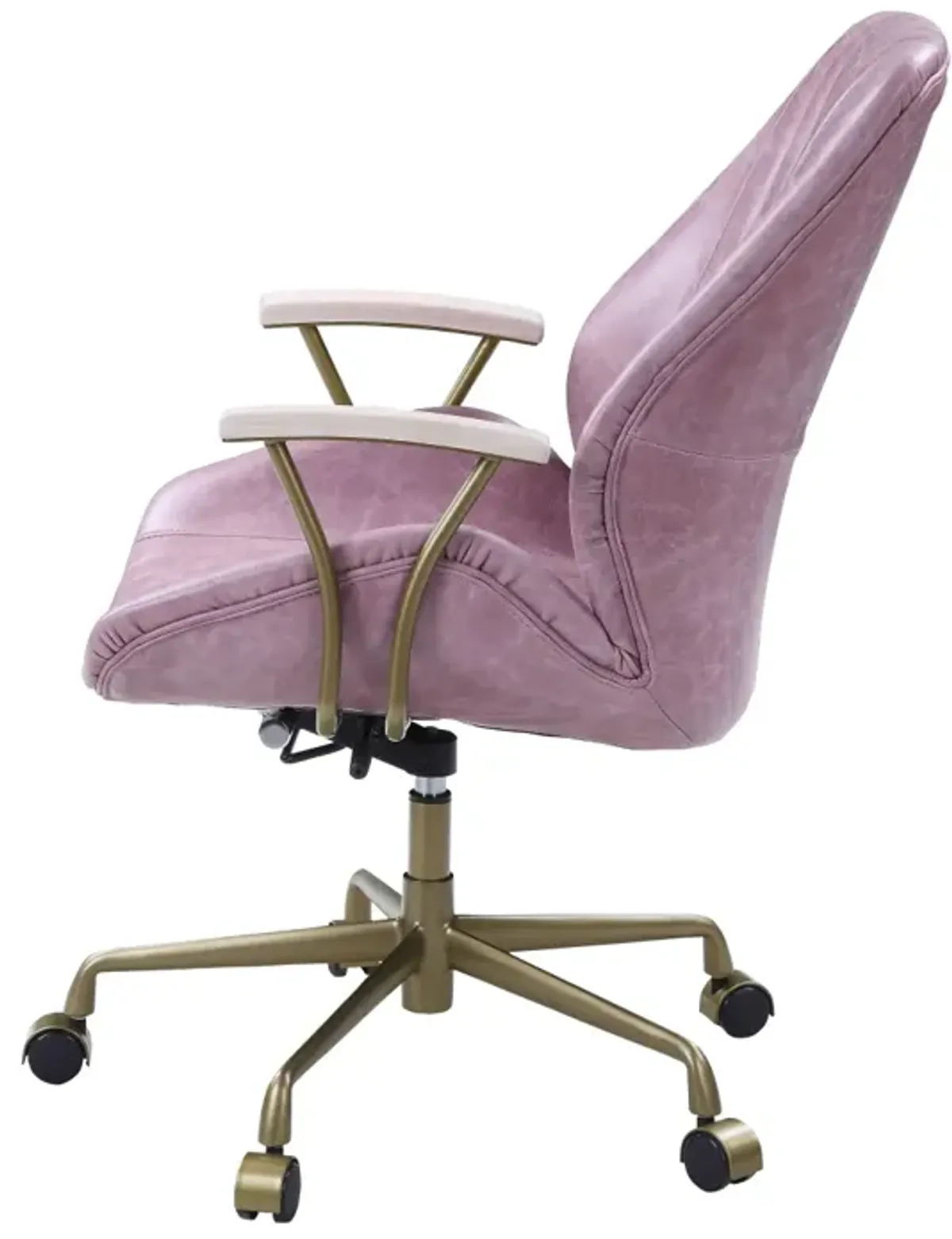 Hamilton Office Chair In Pink Top Grain Leather Of