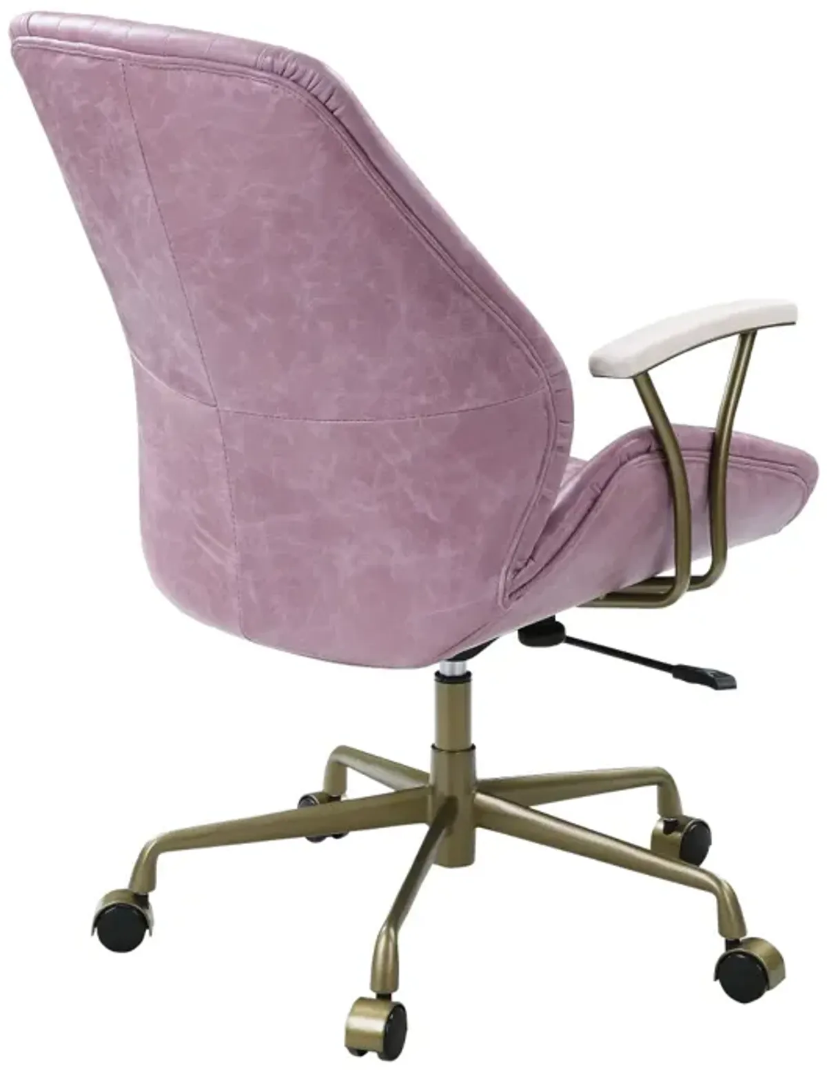 Hamilton Office Chair In Pink Top Grain Leather Of