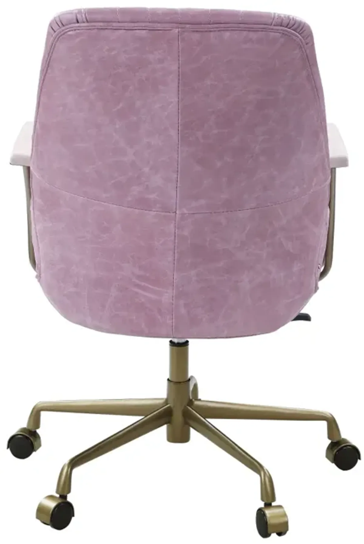 Hamilton Office Chair In Pink Top Grain Leather Of