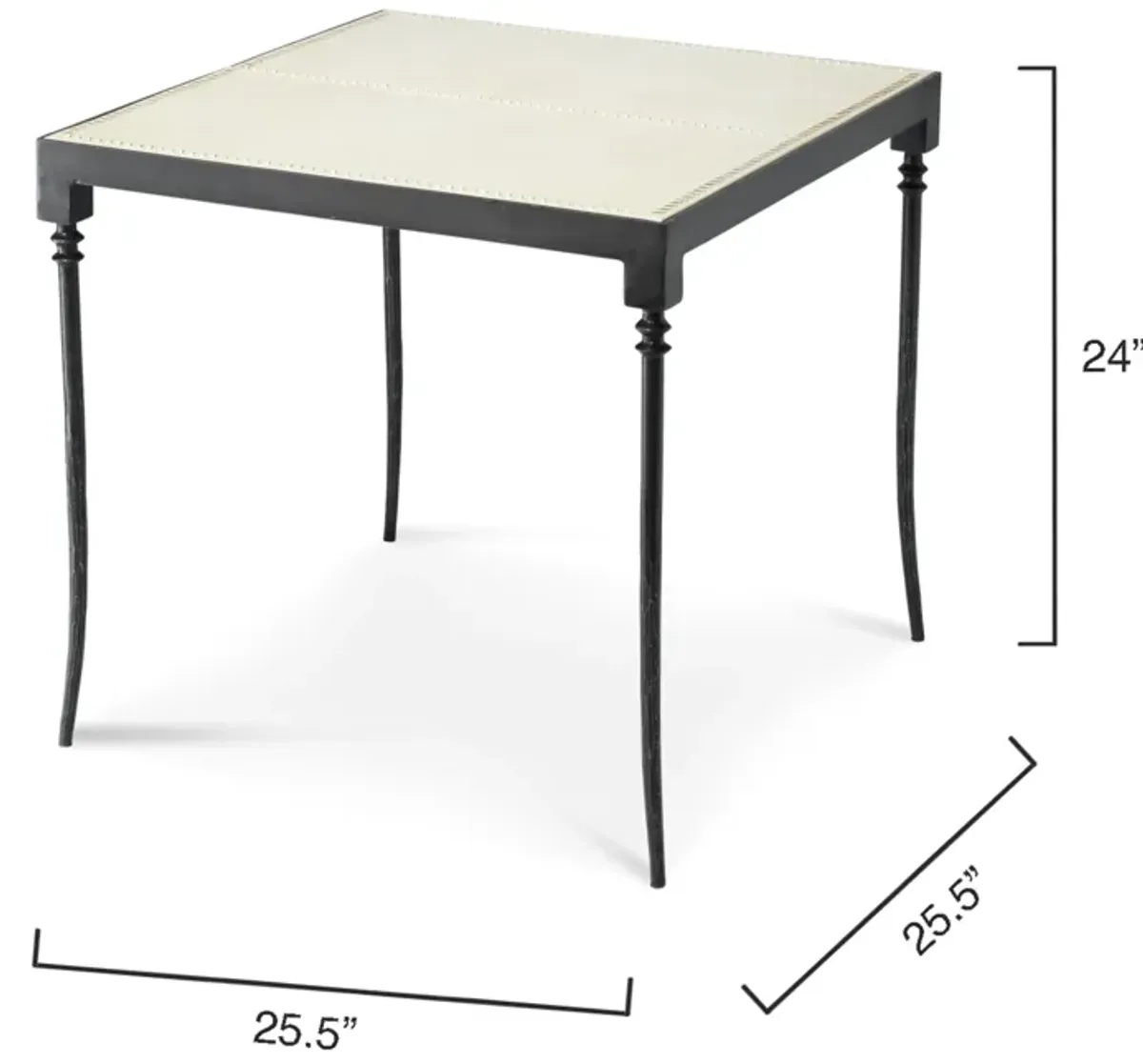 Nevado Leather Side Table