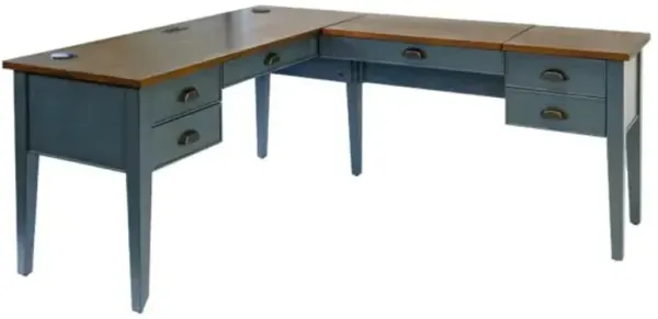 Fairmont Half Pedestal L Desk
