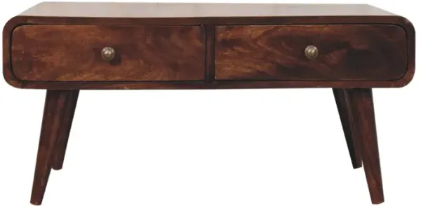 Artisan Furniture Solid Wood California Walnut Sonata Coffee Table