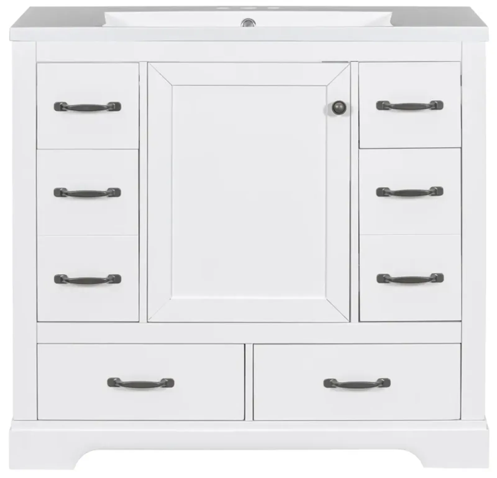 Merax 36" Bathroom Vanity with Sink Combo