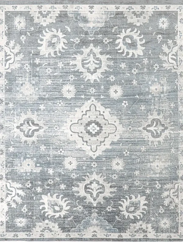 Astra Machine Washable ASW19 Denim 5'3" x 7' Rug