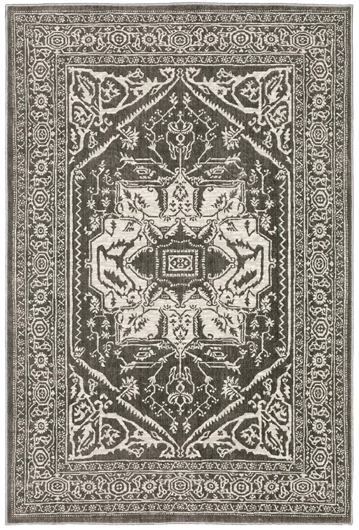 Intrigue 7'10" x 10'10" Grey Rug