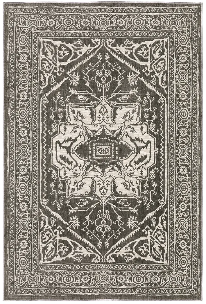 Intrigue 7'10" x 10'10" Grey Rug