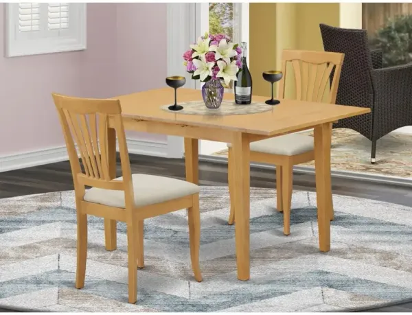 3 PcSmall Kitchen Table set - Kitchen Table and 2 Dining Chairs