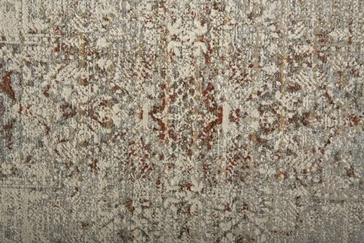 Kaia 39GKF Tan/Ivory/Orange 3' x 8' Rug