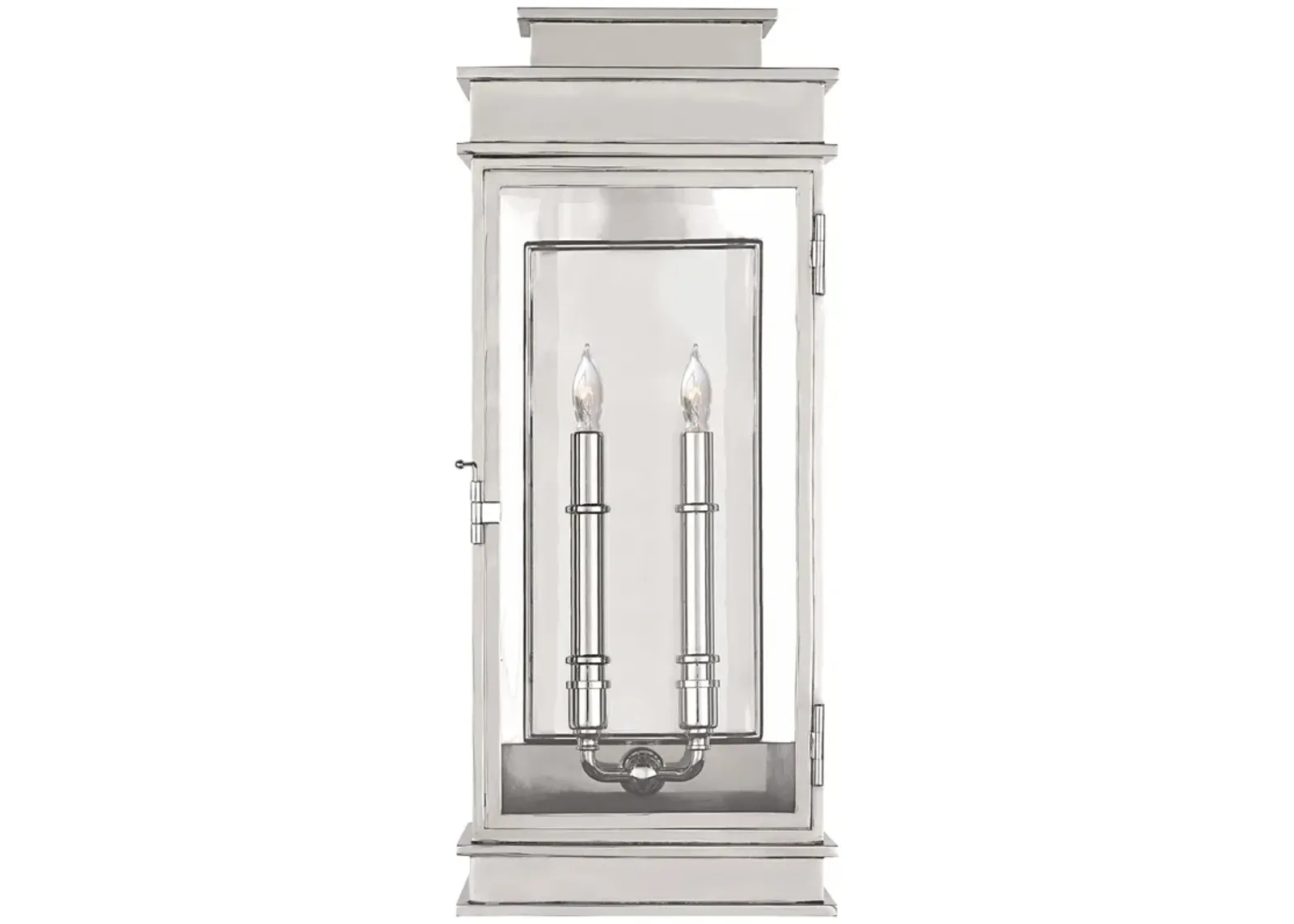 Linear Lantern Tall in Polished Nickel