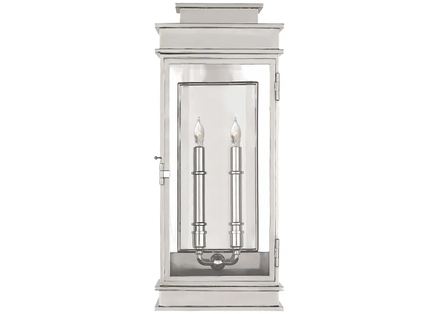 Linear Lantern Tall in Polished Nickel