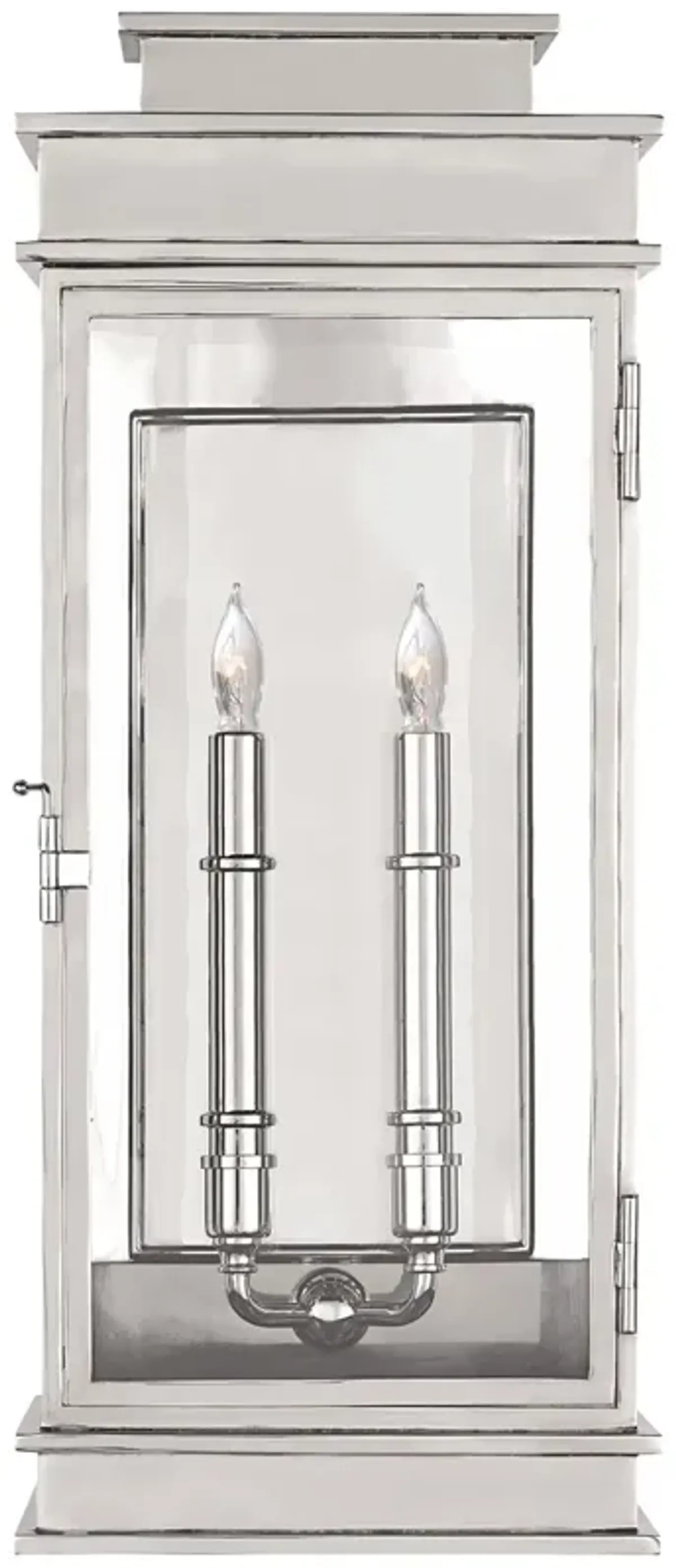 Linear Lantern Tall in Polished Nickel