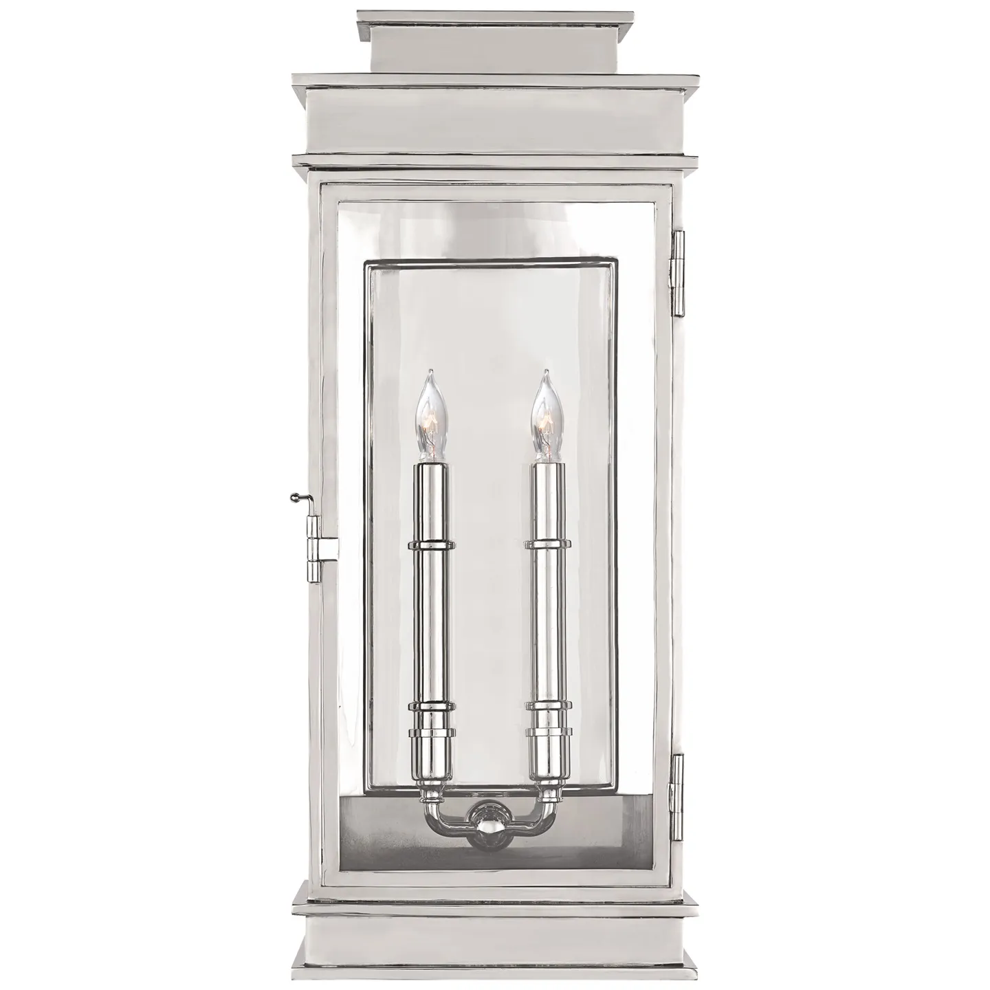 Linear Lantern Tall in Polished Nickel