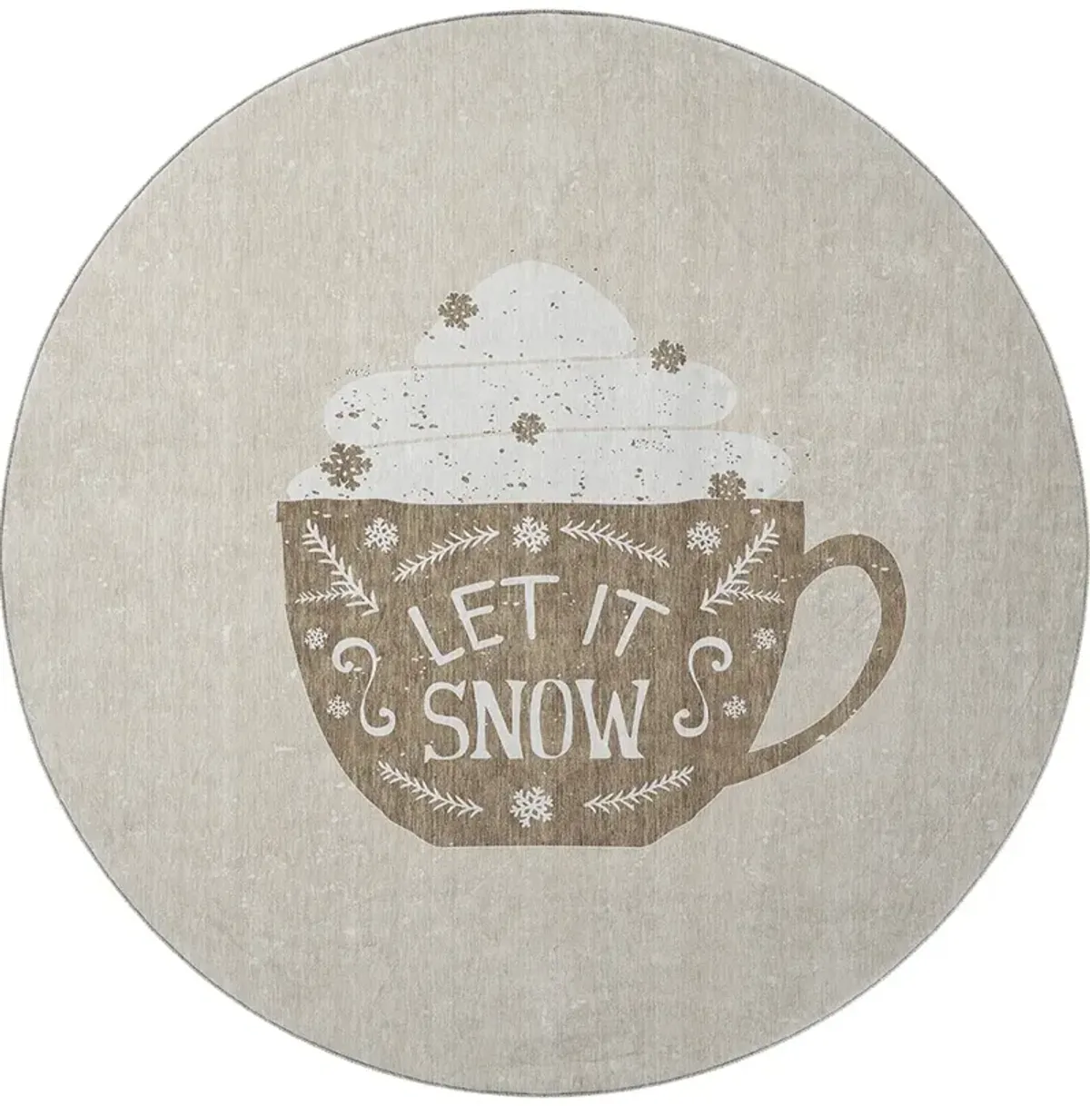 Merry & Bright MY7 8' Round Rug