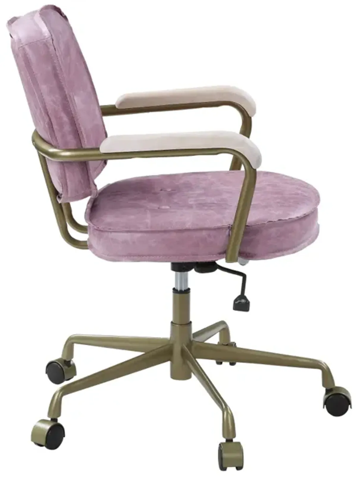 Seicross Office Chair In Pink Top Grain Leather Of