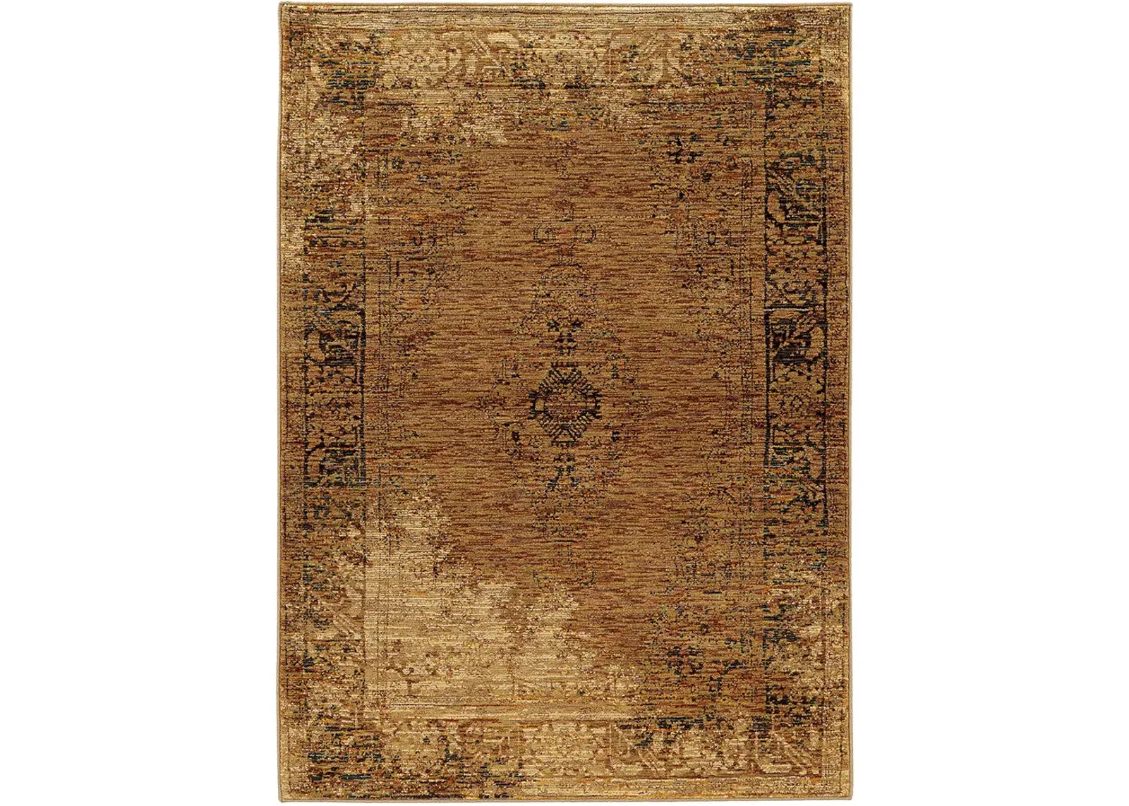 Andorra 5'3" x 7'3" Gold Rug