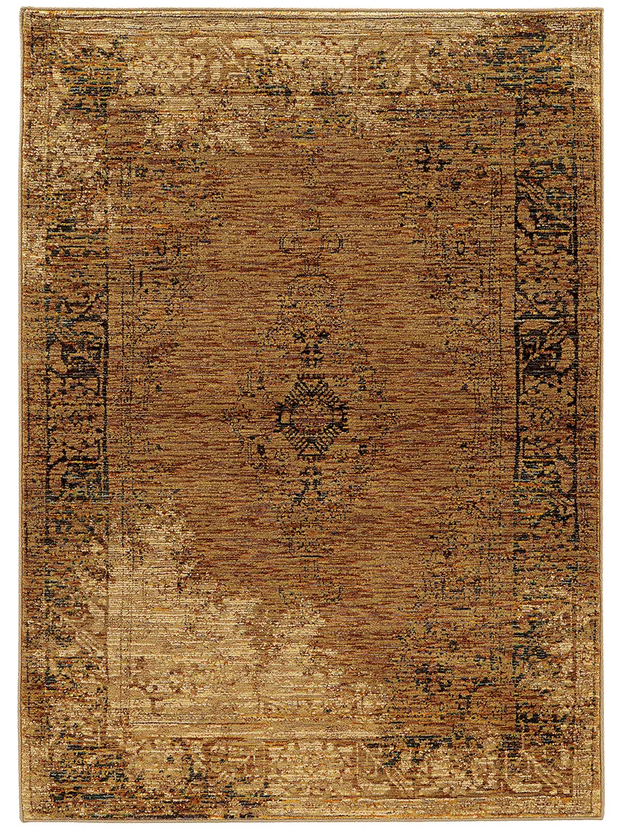 Andorra 5'3" x 7'3" Gold Rug